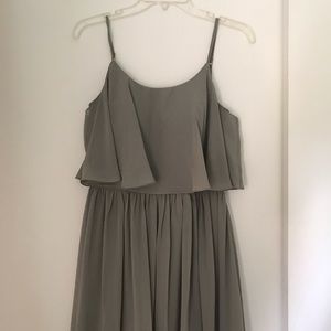 Revelry Bridesmaid Layla Convertible Chiffon Dress